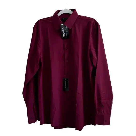 Zoomgarrity | Shirts | Nwot Mens Long Sleeve Button Up Slim Fit Dress Shirt  Large | Poshmark